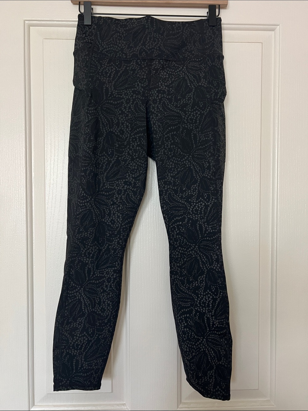 Athleta Reflective Black High-Waist Leggings